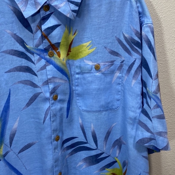 Tommy‎ Bahamas linen button up shirt tropical print XLX - Picture 3 of 7